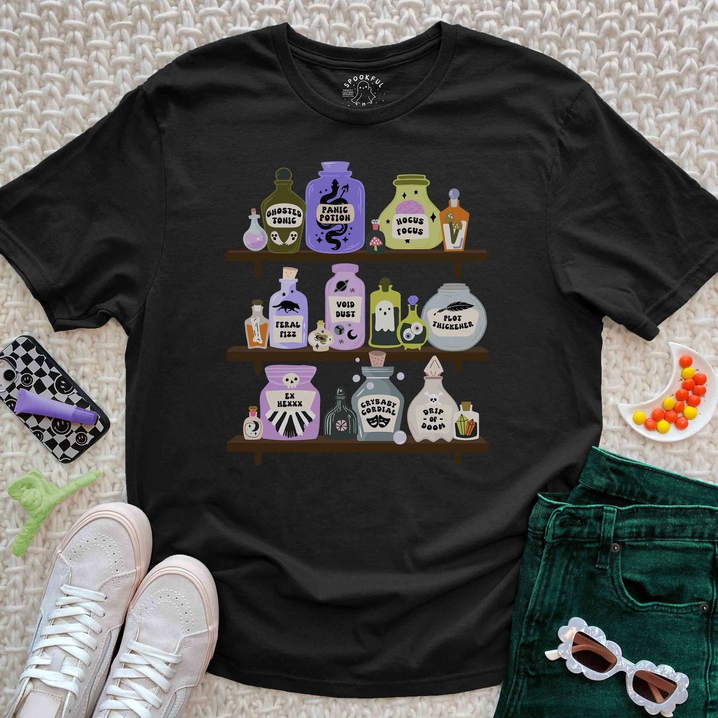 Little Curses Tee - Spooky Witch Potions T-Shirt
