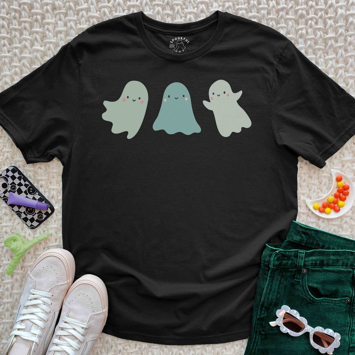 Minty Mischief Tee - Classic Ghost T-Shirt
