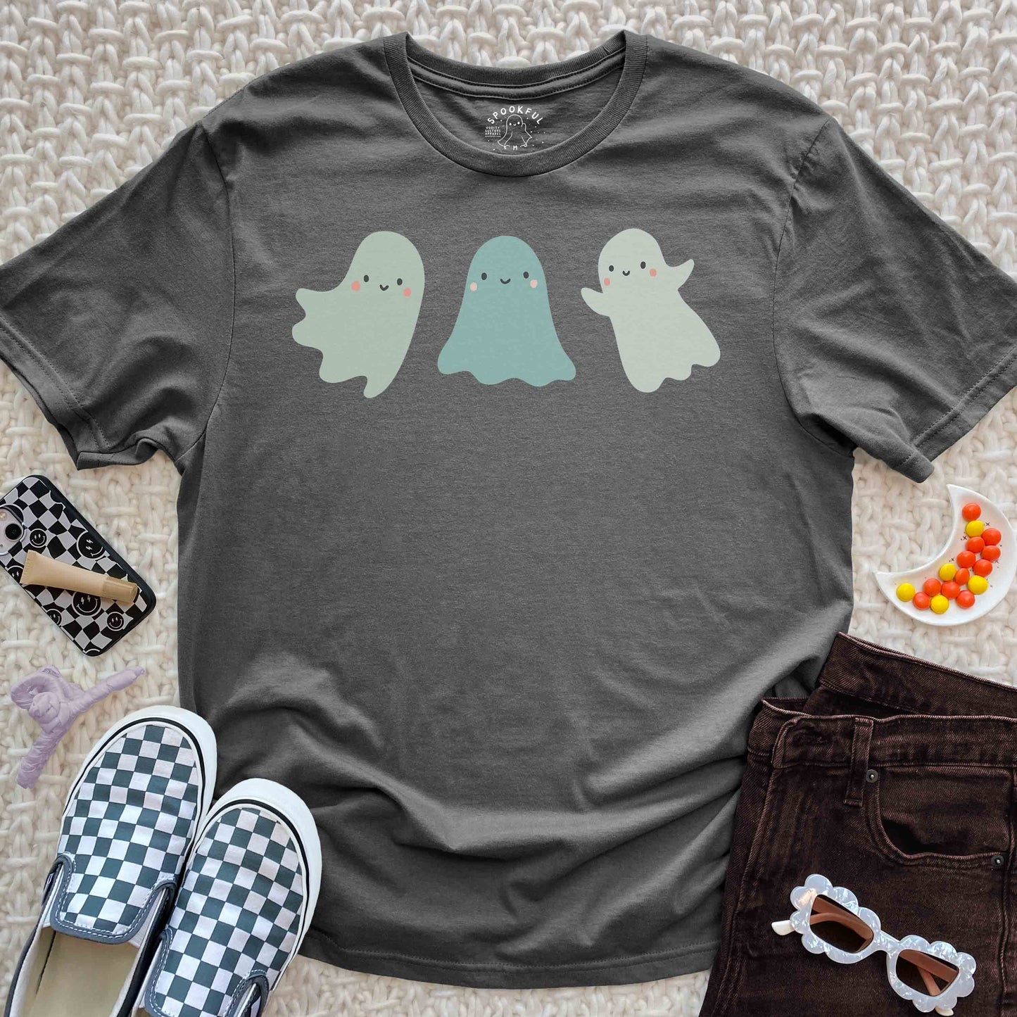 Minty Mischief Tee - Classic Ghost T-Shirt