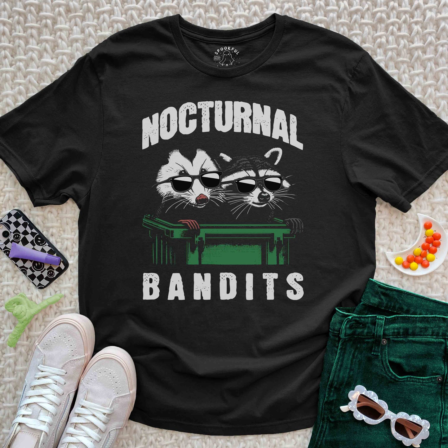 Nocturnal Bandits Tee - Possum Raccoon T-Shirt