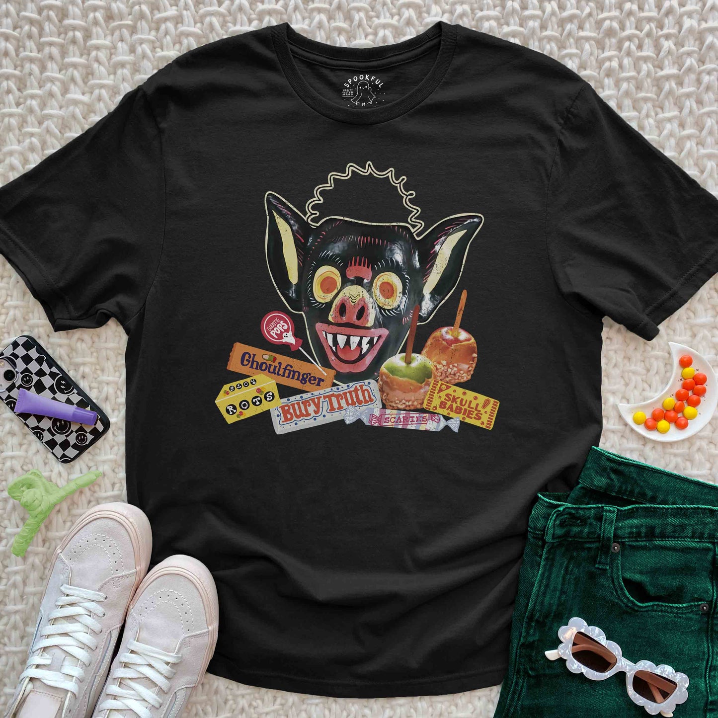 Nosfera-tote Tee - Retro Halloween Candy T-Shirt