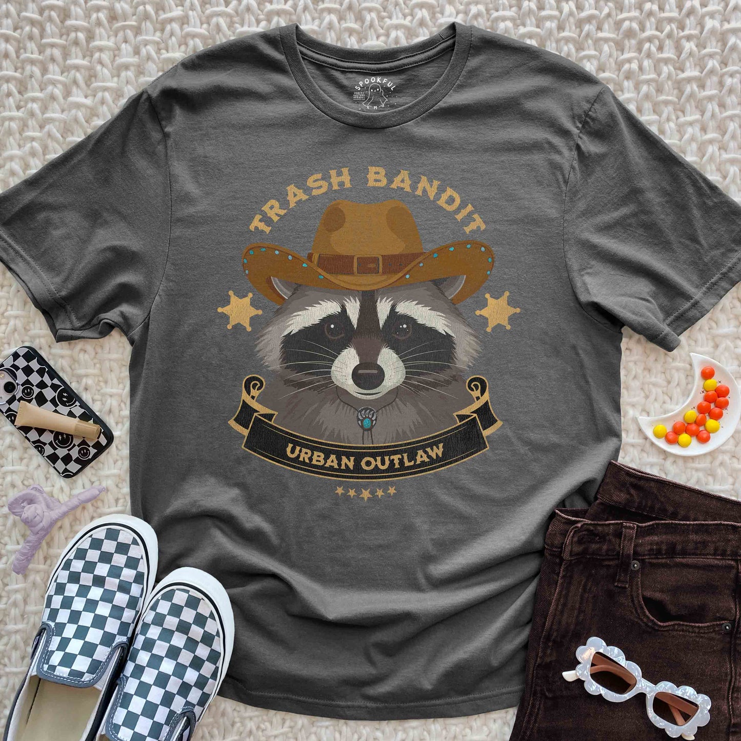 Urban Outlaw Tee - Western Raccoon T-Shirt