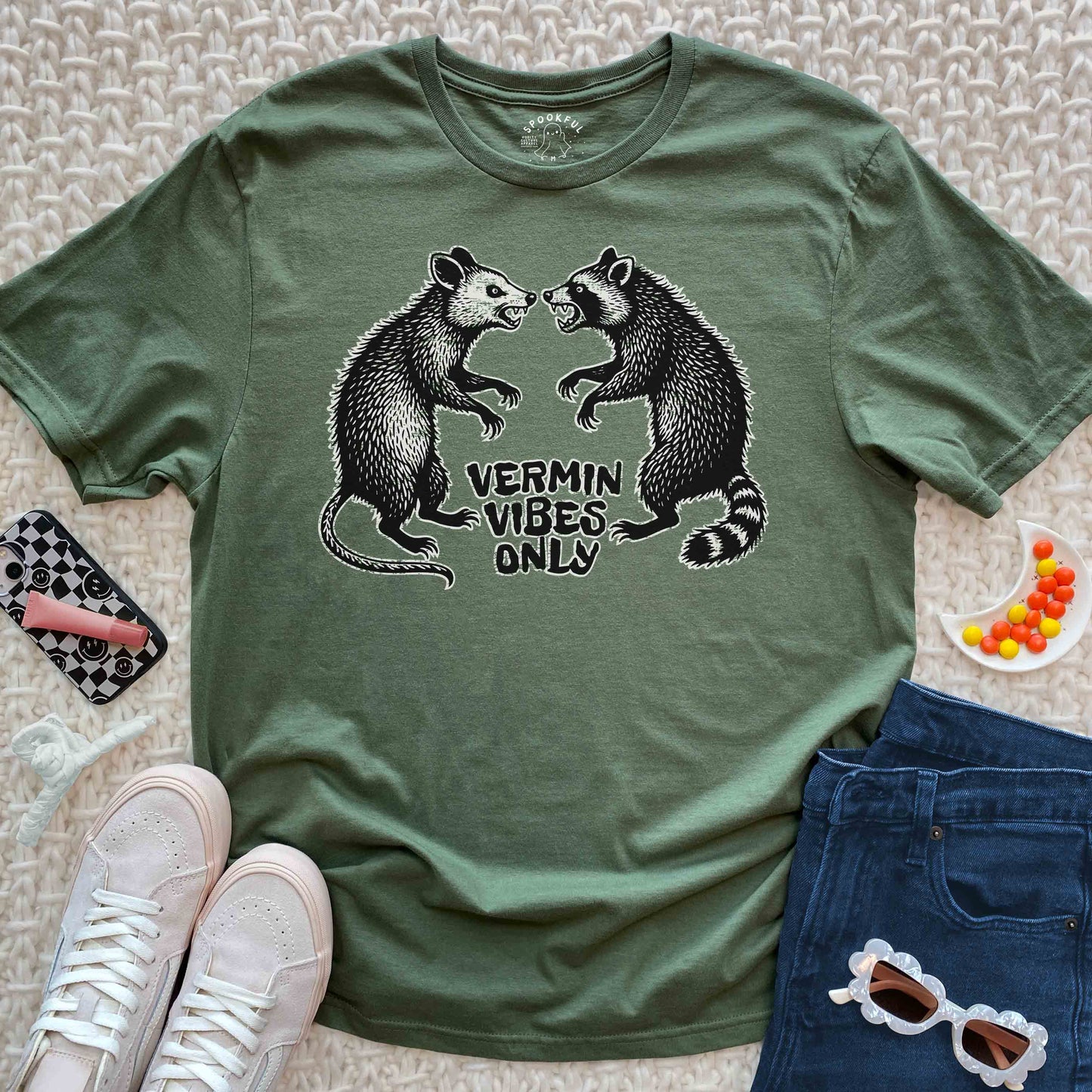 Vermin Vibes Tee - Possum Raccoon T-Shirt