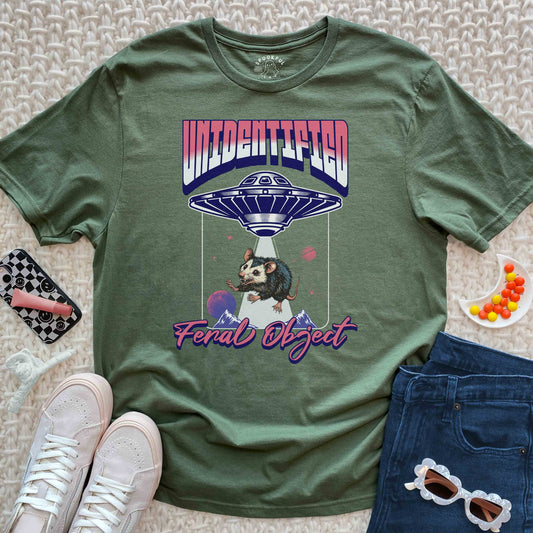 Unidentified Feral Object Tee - UFO Possum T-Shirt