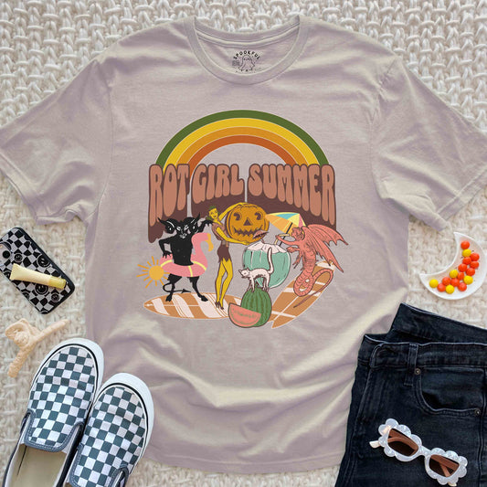 Rot Girl Summer Tee - Retro Scrapbook Style T-Shirt